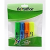 Flexoffice szövegkiemelő vegyes színek, lapos test 1-4mm