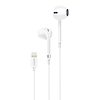 Foneng T28 vezetékes fülhallgató, Lightning, távirányítóval, fehér (T28 iPhone / White)