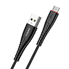 Foneng X15 USB-USB-C kábel, 2,4 A, 1,2 m, fekete (X15 Type-C / Black)