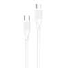 Foneng X80 USB-C-USB-C kábel, 100 W, 1 m, fehér (X80 Type-C to Type-C)