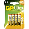 GP Ultra ceruza elem AA alkáli tartós LR6 4 db/bliszter GP15AUC4   DARABÁR!