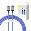 Gyorstöltő kábel Baseus USB-C a Coolplay sorozathoz 1 m, 20 W, lila (CAKW000003)