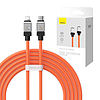 Gyorstöltő kábel Baseus USB-C a Coolplay sorozathoz 2 m, 20 W, narancs (CAKW000107)