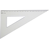 Háromszögvonalzó, műanyag, 30/60/90, 30,5-35 cm, Aristo GEO College (GEO23630)