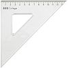 Háromszögvonalzó, műanyag, 45/45/90, 14,5-20 cm, Aristo GEO College (GEO23420)