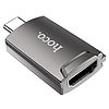 Hoco - OTG-adapter (UA19) - C-típusú USB-HDMI, Plug & Play, 4K 30Hz - szürke (KF239340)