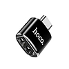 Hoco - OTG adapter (UA5) - USB-A - USB Type-C, Plug & Play, 480 Mbps - fekete (KF239338)