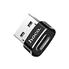 Hoco - OTG-adapter (UA6) - USB Type-C-USB-A, Plug & Play, 480Mbps - fekete (KF239337)