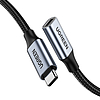 Hosszabbító USB-C 3.1 Gen2 UGREEN US372 kábel, 4K, 100W, 0.5m, fekete (80810B)
