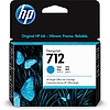 HP 3ED67A No.712 Cyan tintapatron eredeti 29ml