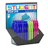 Ico Student golyóstoll vegyes színekben, műanyag, nyomógombos 0,7mm kék írásszín, kifutó, a készlet erejéig!