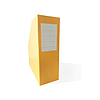 Diplomat iratpapucs karton 90mm  fóliázott sárga 1800 gr