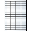 Jac C 5221 52,5x21,2mm 4 pályás univerzális etikett 56 címke/ív 200ív/doboz