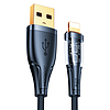 Joyroom gyorstöltő kábel intelligens USB-A kapcsolóval - Lightning 2.4A 1.2 m fekete (S-UL012A3)