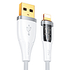 Joyroom gyorstöltő kábel intelligens USB-A kapcsolóval - Lightning 2.4A 1.2 m fehér (S-UL012A3)