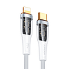 Joyroom gyorstöltő kábel intelligens USB-C kapcsolóval - Lightning 20W, 1,2 m fehér (S-CL020A3)