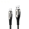 Joyroom Sharp sorozatú USB-A gyorstöltő kábel - Lightning 3A 1,2 m fekete (S-M411)