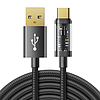 Joyroom USB kábel - USB Type C töltéshez / adatátvitelhez 3A 2m fekete (S-UC027A20)