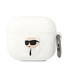 Karl Lagerfeld KLA3RUNIKH AirPods 3 borító fehér/fehér szilikon Karl Head 3D