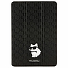 Karl Lagerfeld KLFC10SAKHPCK iPad 10.2"-es fóliómágneses borító fekete/fekete Saffiano Monogram Choupette