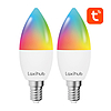 Laxihub LAE14S Wifi Bluetooth TUYA Smart LED izzó, 2db/csomag (LAE14S2)