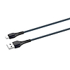 LDNIO LS521 1m USB - Micro USB kábel, szürke-kék (LS521 micro)