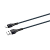 LDNIO LS522 USB - USB-C 2 m-es kábel, szürke-kék (LS522 type c)