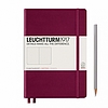 LEUCHTTURM 1917 Medium exkluzív beíró A5 pontozott lapokkal Port red