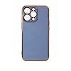 Lighting Color Case iPhone 13 Pro kék színű zselés borítás arany kerettel