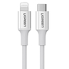 Lightning kábel USB-C UGREEN 3A US171, 1,5 m, fehér (60748)