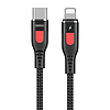 Lightning Remax Lesu Pro USB-C kábel, 1 m, fekete (RC-188i)