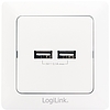 LogiLink 2-Port USB wall outlet (PA0163)