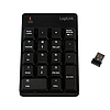 Logilink Billentyűzet, vezeték nélküli 2,4G, számológéppel, 20 billentyű, fekete (ID0199)