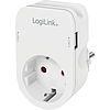 Logilink DC Adapter with 1x USB-AF, 1x USB-CF, 17W USB charger (PA0259)