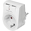 Logilink DC Adapter with 2x USB-AF, 10.5W USB charger (PA0246)