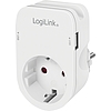Logilink DC Adapter with 2x USB-AF, 17W USB charger (PA0247)