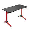 Logilink Gaming Desk, 120x60 cm, RGB világítás, piros asztalkeret (EO0042)
