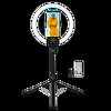 Logilink Okostelefon gyűrűs lámpa selfie stick állvánnyal, távzárral, átmérő 25 cm (AA0156)