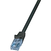 Logilink Patch Cable Cat.6A U/UTP, black, 0,25m (CP3013U)