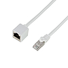 LogiLink Patch kábelhosszabbító prémium, Cat.6A, S/FTP, fehér, 5 m (CQX071S)