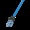 Logilink Prémium patch kábel, Cat.6A, U/UTP, 10G/PoE/HDBT, kék, 10 m (CPP010)