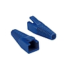 LogiLink RJ45 dugós feszültségmentesítő bakancs, vágható, 5,5 5,8 mm, kék, 50 db. (MP0059)