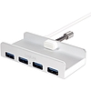 Logilink USB 3.0 4-port Hub, for iMac, alu (UA0300)