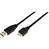 LogiLink USB 3.0 csatlakozó kábel A-B Micro 2x male 3.00 méter (CU0028)