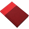 Lux A5 napi határidőnapló fehér lap matt hőre színeződő műbőr borítás piros 2024