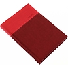 Lux heti zsebnaptár B6 álló elegáns, hőre színeződő műbőrök kombinációja piros 2024