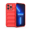 Magic Shield Case iPhone 13 Pro Max telefonhoz rugalmas páncélozott borítás piros