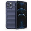 Magic Shield Case tok iPhone 12 Pro Max-hoz rugalmas páncélozott sötétkék borítás