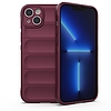 Magic Shield Case tok iPhone 14 Plus elasztikus páncélozott tok bordó színben