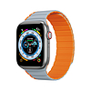 Mágneses szíj Apple Watch SE-hez, 8, 7, 6, 5, 4, 3, 2, 1 (41, 40, 38 mm) Dux Ducis szíj (LD verzió) - szürke narancs